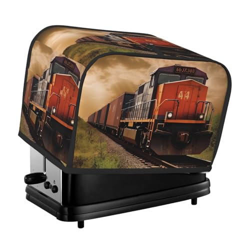 2 Scheiben Toaster Abdeckung mit Taschen Universal Brotbackmaschine Abdeckungen Güterzug Küche Kleingeräte Abdeckungen mit Griff Ofenabdeckung Staub- und Fingerabdruckschutz von SDTYKHJ