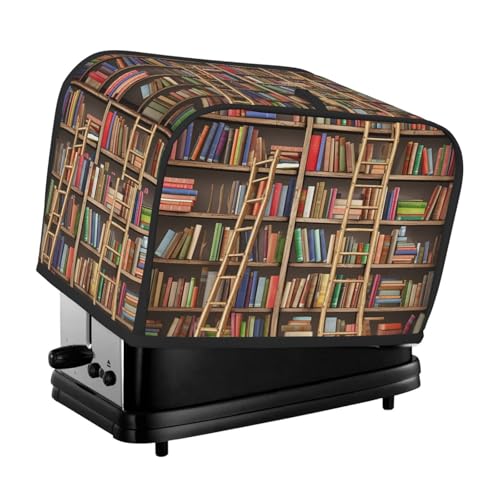 2 Scheiben Toaster Abdeckung mit Taschen Universal Brotbackmaschine Abdeckungen Lustige Bücherregale Küche Kleingeräte Abdeckungen mit Griff Ofenabdeckung Staub- und Fingerabdruckschutz 2 Scheiben Toaster Abdeckung mit Taschen Universal Brotbackmaschine Abdeckungen Lustige Bücherregale Küche Kleingeräte Abdeckungen mit Griff Ofenabdeckung Staub- und Fingerabdruckschutz von SDTYKHJ