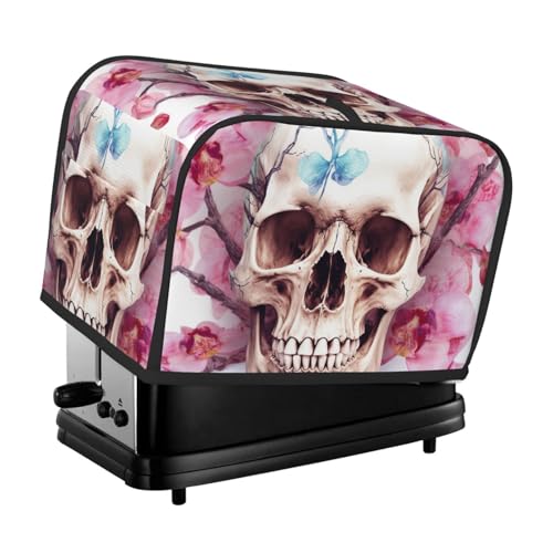 2 Scheiben Toaster Abdeckung mit Taschen Universal Brotbackmaschine Abdeckungen Menschlicher Schädel Blumen Küche Kleingeräte Abdeckung mit Griff Ofenabdeckungen Staub- und Fingerabdruckschutz 2 Scheiben Toaster Abdeckung mit Taschen Universal Brotbackmaschine Abdeckungen Menschlicher Schädel Blumen Küche Kleingeräte Abdeckung mit Griff Ofenabdeckungen Staub- und Fingerabdruckschutz von SDTYKHJ