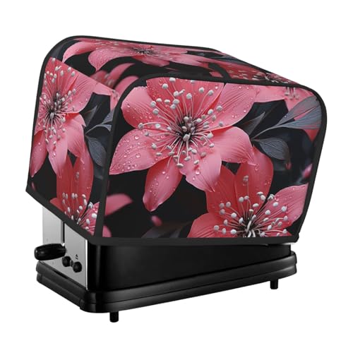 2 Scheiben Toaster Abdeckung mit Taschen Universal Brotbackmaschine Abdeckungen Schwarz Blume Küche Kleingeräte Abdeckungen mit Griff Ofenabdeckung Staub- und Fingerabdruckschutz 2 Scheiben Toaster Abdeckung mit Taschen Universal Brotbackmaschine Abdeckungen Schwarz Blume Küche Kleingeräte Abdeckungen mit Griff Ofenabdeckung Staub- und Fingerabdruckschutz von SDTYKHJ