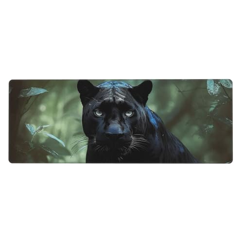 Großes Mauspad, Schreibtischunterlage, wasserdicht, Baum-Tier-Gaming-Mauspad mit genähten Kanten, 80 x 30 cm, rutschfeste Schreibtischunterlage für Schreibtisch, Schreibunterlage für Büro von SDTYKHJ