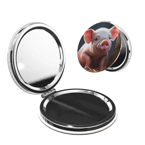 SDTYKHJ Smiling Travel Makeup Mirror Double Sided 1X/2X Magnification Compact Vanity Mirror for Women Magnifying Cosmetic Mirror Folding Handheld Mirror for Purse Pocket SDTYKHJ Smiling Travel Makeup Mirror Double Sided 1X/2X Magnification Compact Vanity Mirror for Women Magnifying Cosmetic Mirror Folding Handheld Mirror for Purse Pocket von SDTYKHJ