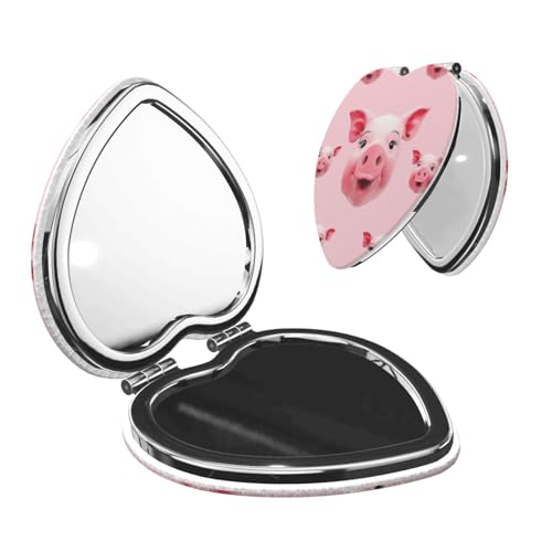 SDTYKHJ Smiling Travel Makeup Mirror Double Sided 1X/2X Magnification Compact Vanity Mirror for Women Magnifying Cosmetic Mirror Folding Handheld Mirror for Purse Pocket SDTYKHJ Smiling Travel Makeup Mirror Double Sided 1X/2X Magnification Compact Vanity Mirror for Women Magnifying Cosmetic Mirror Folding Handheld Mirror for Purse Pocket von SDTYKHJ