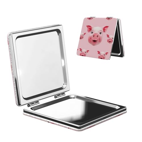 SDTYKHJ Smiling Travel Makeup Mirror Double Sided 1X/2X Magnification Compact Vanity Mirror for Women Magnifying Cosmetic Mirror Folding Handheld Mirror for Purse Pocket SDTYKHJ Smiling Travel Makeup Mirror Double Sided 1X/2X Magnification Compact Vanity Mirror for Women Magnifying Cosmetic Mirror Folding Handheld Mirror for Purse Pocket von SDTYKHJ
