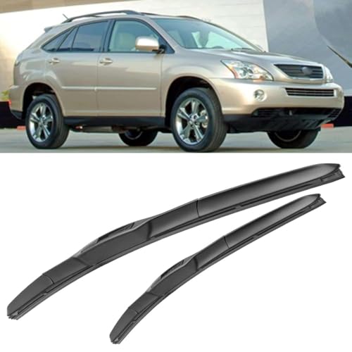 SDUEYZS 2 Stück Scheibenwischer für Lexus RX400h 2006-2008 26"+22", Front scheibenwischerblätter Ersatz Wischblätter klare Sicht Auto Scheibenwischerblatt Zubehör SDUEYZS 2 Stück Scheibenwischer für Lexus RX400h 2006-2008 26"+22", Front scheibenwischerblätter Ersatz Wischblätter klare Sicht Auto Scheibenwischerblatt Zubehör von SDUEYZS