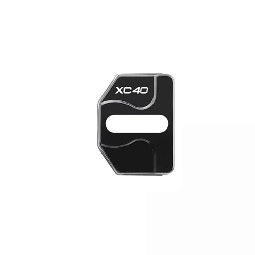 SDUEYZS 4 Stück Autotürschlossabdeckung aus Edelstahl Rostfreie Türschutzkappen Wasserdicht Kratzfest für Volvo XC 40 Auto Innen-/Außenbereich Schutz ZubehöR,Black-A SDUEYZS 4 Stück Autotürschlossabdeckung aus Edelstahl Rostfreie Türschutzkappen Wasserdicht Kratzfest für Volvo XC 40 Auto Innen-/Außenbereich Schutz ZubehöR,Black-A von SDUEYZS