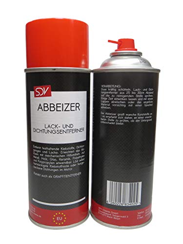 SDV Chemie Abbeizer Spray 3x 400ml Graffitientferner Lackentferner Dichtungsentferner zum Entfernen von Klebstoffresten von SDV Chemie