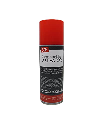 SDV Chemie Aktivator für Sekundenkleber 12x 200ml Spray Superkleber Aktivatorspray Cyanacrylat CA Kleber von SDV Chemie