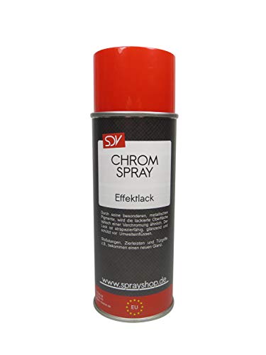 SDV Chemie Chromspray Effektspray 6x 400ml Sprühlack Sprühfarbe Chrom Silber Chromfarbe von SDV Chemie