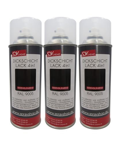 SDV Chemie Dickschicht Lackspray RAL 9005 schwarz seidenglänzend 3x 400ml TIEFSCHWARZ Kunstharzlack SDV Chemie Dickschicht Lackspray RAL 9005 schwarz seidenglänzend 3x 400ml TIEFSCHWARZ Kunstharzlack von SDV Chemie
