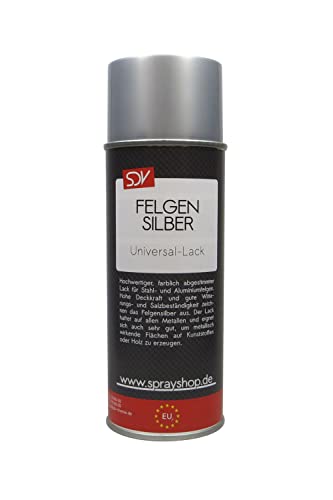 SDV Chemie Felgensilber Spray 1x 400ml Autolack Acryl Lackspray Felgenlack silber KFZ PKW von SDV Chemie