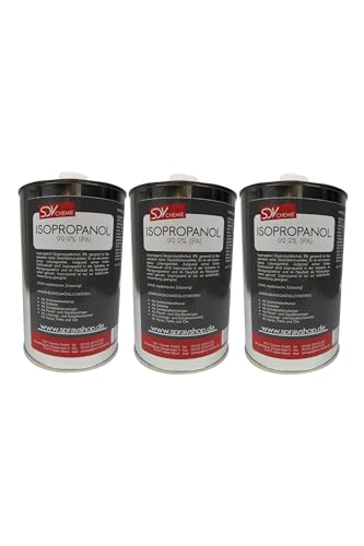 SDV Chemie Isopropanol Isopropylalkohol IPA 2-Propanol 99,9% 3x 1 Liter 1000ml 3L Cleaner von SDV Chemie