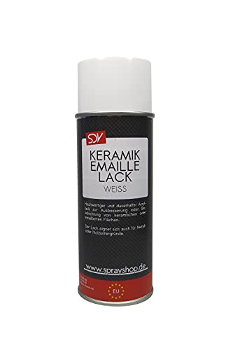 SDV Chemie Keramik Emaille Spray weiß 6x 400ml WC Badewannen Farbe Email Reparatur Lack weiss von SDV Chemie