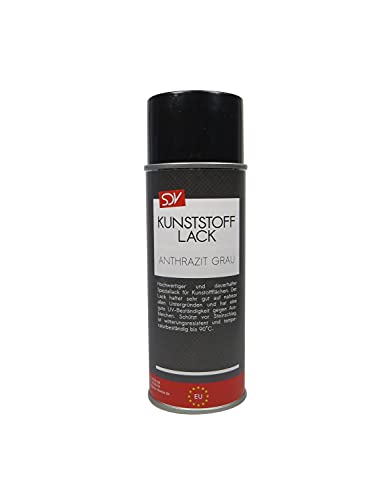 SDV Chemie Kunststofflack Spray anthrazit grau matt 6x 400ml Stoßstangenlack Kunststoff Farbe von SDV Chemie