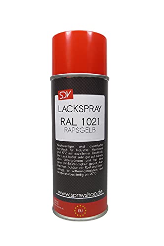 SDV Chemie Lackspray RAL 1021 RAPSGELB 6x 400ml glänzend Acryllack SDV Chemie Lackspray RAL 1021 RAPSGELB 6x 400ml glänzend Acryllack von SDV Chemie