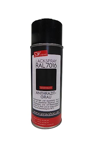 SDV Chemie Lackspray RAL 7016 anthrazitgrau seidenmatt 1x 400ml ANTHRAZITGRAU grau Acryllack Autolack von SDV Chemie