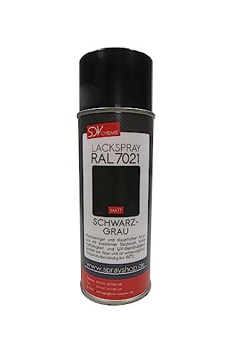 SDV Chemie Lackspray RAL 7021 schwarzgrau matt 3x 400ml SCHWARZGRAU grau Acryllack Autolack von SDV Chemie