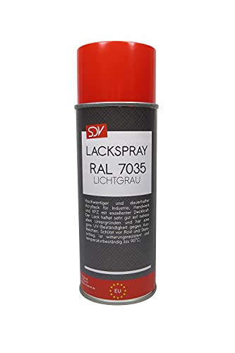 SDV Chemie Lackspray RAL 7035 LICHTGRAU seidenglanz 6x 400ml seidenglänzend Acryllack von SDV Chemie