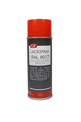 SDV Chemie Lackspray RAL 8017 SCHOKOLADENBRAUN seidenglanz 1x 400ml seidenglänzend Acryllack von SDV Chemie