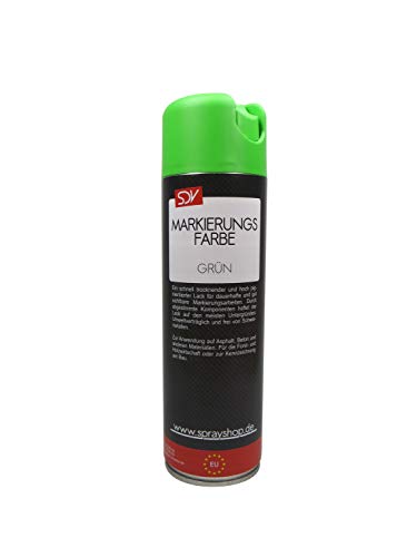 SDV Chemie Markierungsfarbe Grün 6x 500ml Farbspray Markierspray Markierungsspray Forstspray Forstfarbe Markierungsspray von SDV Chemie