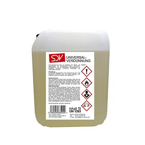 SDV Chemie Universalverdünnung 2x 5 Liter 10L Nitroverdünnung Waschverdünnung Lackverdünner von SDV Chemie