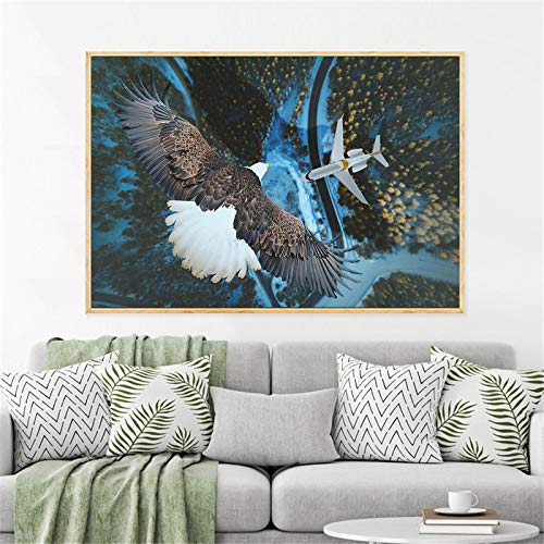 Adler-Poster, Tierdruck, moderne Dekoration, Zuhause, Wandkunst, Bilder, Dekoration, Salon, Wanddekoration, 50 x 70 cm, kein Rahmen von SDVIB