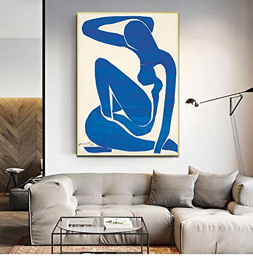 Blaue Nudes Poster Abstrakte Leinwand Kunst Malerei Französisch Henri Matisse Hd Print Wandbild Wohnzimmer Dekoration 70x100cm Rahmenlos von SDVIB