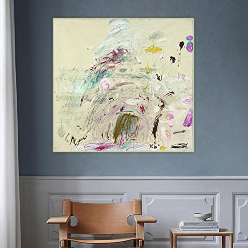 Cy Twombly《Schule von Athen》Leinwand Abstrakte Kunst Ölgemälde Kunstwerk Ästhetisches Bild Posterdruck Wand Dekoration 90x90cm Rahmenlos Cy Twombly《Schule von Athen》Leinwand Abstrakte Kunst Ölgemälde Kunstwerk Ästhetisches Bild Posterdruck Wand Dekoration 90x90cm Rahmenlos von SDVIB