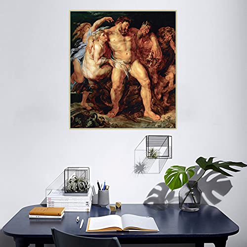 Peter Paul Rubens《Der betrunkene Herkules》Leinwandkunst Ölgemälde Kunstwerk Poster Bild Home Interior Decor Leinwanddrucke23.6"x 31.4"(60x80cm) No frame von SDVIB