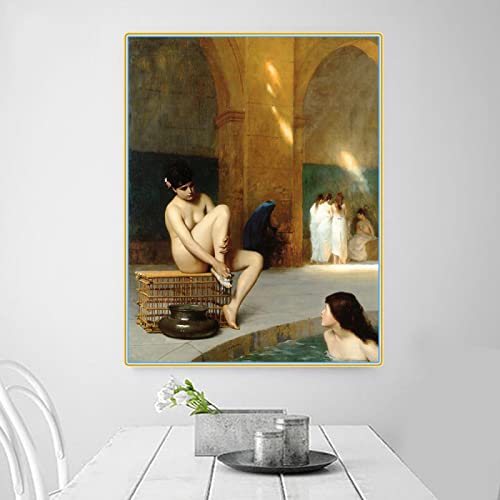 SDVIB Jean-Leon Gerome 《Nackte Frau》 Leinwandkunst-Ölgemälde, berühmtes Kunstwerk, Poster, Bild, moderne Heimdekoration, Leinwanddruck, 40 x 60 cm, rahmenlos von SDVIB