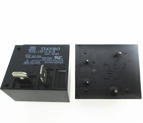 12V Relais HJQ-15F-2-SH 12VDC HJQ15F2SH 12VDC DC12V 12V 30A 240VAC 4PIN(10PCS) von SDVUAHUJ