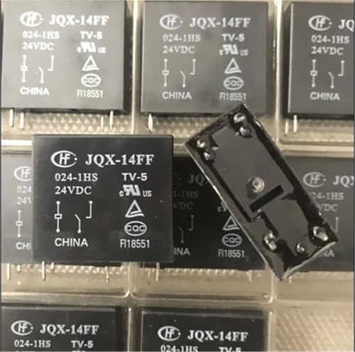 24 V Relais JQX-14FF-024-1HS JQX14FF0241HS 24 V 24 VDC DC24 V 4PIN 1 Stücke(10PCS) von SDVUAHUJ