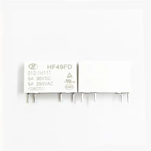 Relais HF49FD 012-1H11THF49FD 0121H11T 12VDC 12V DCV12 5A 4PIN Relais(10PCS) von SDVUAHUJ
