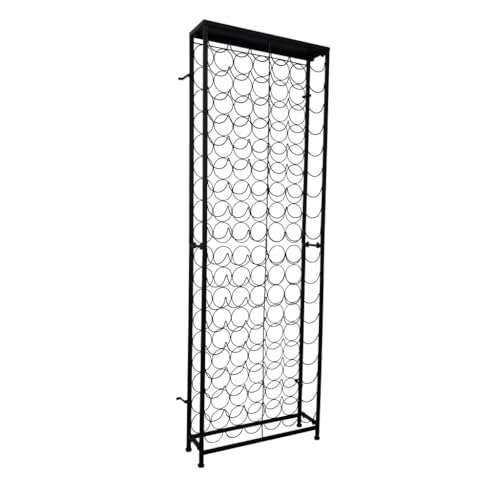 SDWEHBJ Flaschenregal für 108 Flaschen, Weinflaschenhalter, Industrielles Weinregal, Flaschenablage für Bar Zuhause Küche Restaurant, 65 x 24 x 191 cm Metall von SDWEHBJ