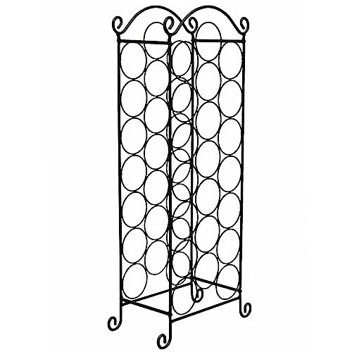 SDWEHBJ Flaschenregal für 21 Flaschen, Weinregal, Weinständer Klein, Weinflaschenhalter für Weinkeller, Wohnzimmer, Küche, Keller, 34x20x88 cm Metall von SDWEHBJ