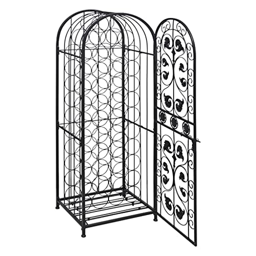 SDWEHBJ Flaschenregal für 45 Flaschen, Weinflaschenhalter, Industrielles Weinregal, Flaschenablage für Bar Küche Restaurant, 45x35,7x133,5 cm Schmiedeeisen SDWEHBJ Flaschenregal für 45 Flaschen, Weinflaschenhalter, Industrielles Weinregal, Flaschenablage für Bar Küche Restaurant, 45x35,7x133,5 cm Schmiedeeisen von SDWEHBJ