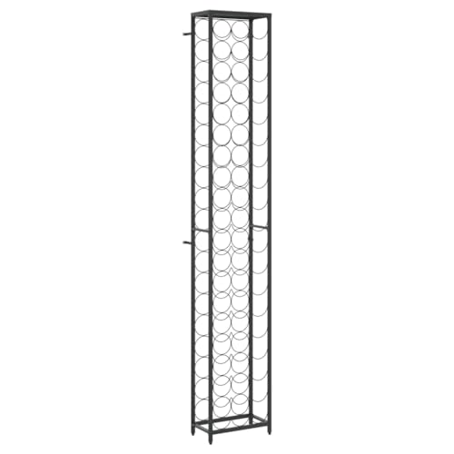 SDWEHBJ Flaschenregal für 57 Flaschen, Weinflaschenhalter, Industrielles Weinregal, Flaschenablage für Bar Küche Restaurant, 34x18x200 cm Schmiedeeisen von SDWEHBJ