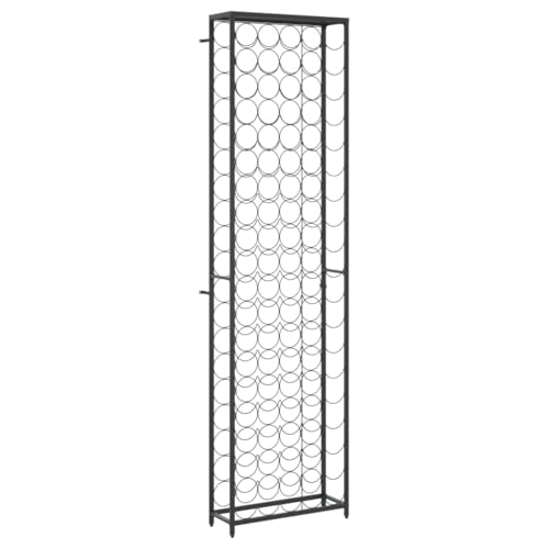 SDWEHBJ Flaschenregal für 95 Flaschen, Weinflaschenhalter, Industrielles Weinregal, Flaschenablage für Bar Küche Restaurant, 54x18x200 cm Schmiedeeisen von SDWEHBJ