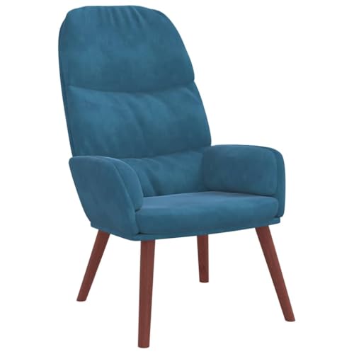 SDWEHBJ Relaxsessel, Beistellstuhl, Modern Freizeitstuhl Gepolstert mit Massivholzrahmen, Lesesessel Für Wohnzimmer, Schlafzimmer, 70x77x98 cm Blau Samt SDWEHBJ Relaxsessel, Beistellstuhl, Modern Freizeitstuhl Gepolstert mit Massivholzrahmen, Lesesessel Für Wohnzimmer, Schlafzimmer, 70x77x98 cm Blau Samt von SDWEHBJ