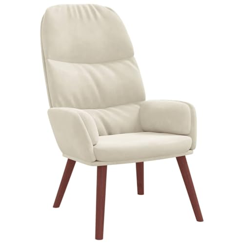 SDWEHBJ Relaxsessel, Beistellstuhl, Modern Freizeitstuhl Gepolstert mit Massivholzrahmen, Lesesessel Für Wohnzimmer, Schlafzimmer, 70x77x98 cm Cremeweiß Samt SDWEHBJ Relaxsessel, Beistellstuhl, Modern Freizeitstuhl Gepolstert mit Massivholzrahmen, Lesesessel Für Wohnzimmer, Schlafzimmer, 70x77x98 cm Cremeweiß Samt von SDWEHBJ