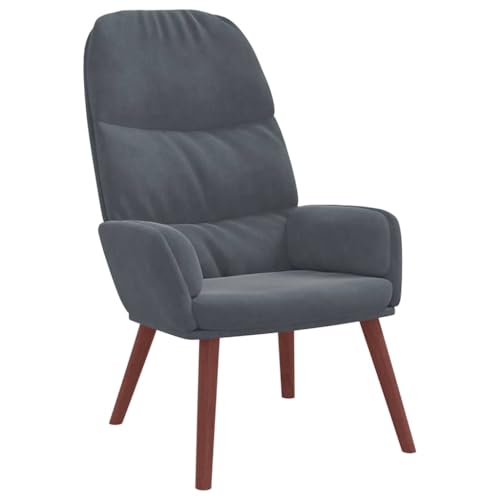 SDWEHBJ Relaxsessel, Beistellstuhl, Modern Freizeitstuhl Gepolstert mit Massivholzrahmen, Lesesessel Für Wohnzimmer, Schlafzimmer, 70x77x98 cm Dunkelgrau Samt SDWEHBJ Relaxsessel, Beistellstuhl, Modern Freizeitstuhl Gepolstert mit Massivholzrahmen, Lesesessel Für Wohnzimmer, Schlafzimmer, 70x77x98 cm Dunkelgrau Samt von SDWEHBJ