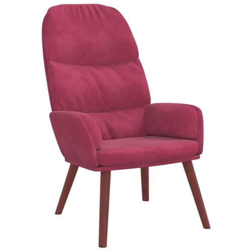 SDWEHBJ Relaxsessel, Beistellstuhl, Modern Freizeitstuhl Gepolstert mit Massivholzrahmen, Lesesessel Für Wohnzimmer, Schlafzimmer, 70x77x98 cm Weinrot Samt SDWEHBJ Relaxsessel, Beistellstuhl, Modern Freizeitstuhl Gepolstert mit Massivholzrahmen, Lesesessel Für Wohnzimmer, Schlafzimmer, 70x77x98 cm Weinrot Samt von SDWEHBJ