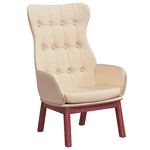 SDWEHBJ Relaxsessel, Beistellstuhl, Modern Freizeitstuhl Gepolstert mit Massivholzrahmen, Stofflesestuhl Für Wohnzimmer, Schlafzimmer, 70x77x94 cm Creme Stoff SDWEHBJ Relaxsessel, Beistellstuhl, Modern Freizeitstuhl Gepolstert mit Massivholzrahmen, Stofflesestuhl Für Wohnzimmer, Schlafzimmer, 70x77x94 cm Creme Stoff von SDWEHBJ