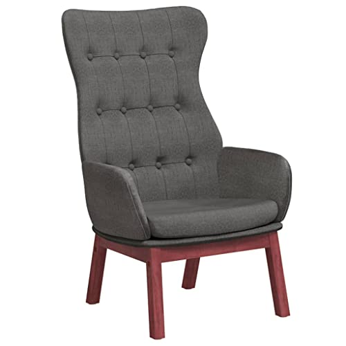 SDWEHBJ Relaxsessel, Beistellstuhl, Modern Freizeitstuhl Gepolstert mit Massivholzrahmen, Stofflesestuhl Für Wohnzimmer, Schlafzimmer, 70x77x94 cm Dunkelgrau Stoff SDWEHBJ Relaxsessel, Beistellstuhl, Modern Freizeitstuhl Gepolstert mit Massivholzrahmen, Stofflesestuhl Für Wohnzimmer, Schlafzimmer, 70x77x94 cm Dunkelgrau Stoff von SDWEHBJ