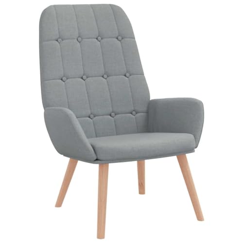 SDWEHBJ Relaxsessel, Beistellstuhl, Modern Freizeitstuhl Gepolstert mit Massivholzrahmen, Stofflesestuhl Für Wohnzimmer, Schlafzimmer, 70x77x94 cm Hellgrau Stoff SDWEHBJ Relaxsessel, Beistellstuhl, Modern Freizeitstuhl Gepolstert mit Massivholzrahmen, Stofflesestuhl Für Wohnzimmer, Schlafzimmer, 70x77x94 cm Hellgrau Stoff von SDWEHBJ