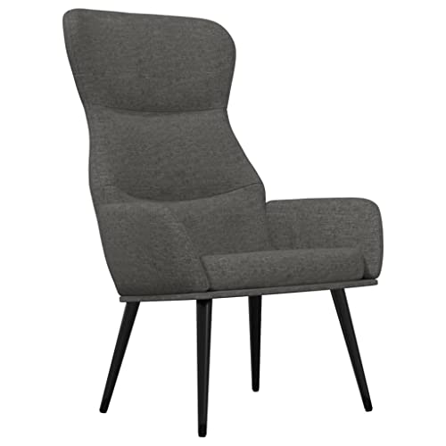 SDWEHBJ Relaxsessel, Beistellstuhl, Modern Freizeitstuhl Gepolstert mit Metallrahmen, Stofflesestuhl Für Wohnzimmer, Schlafzimmer, 70x77x94 cm Dunkelgrau Stoff SDWEHBJ Relaxsessel, Beistellstuhl, Modern Freizeitstuhl Gepolstert mit Metallrahmen, Stofflesestuhl Für Wohnzimmer, Schlafzimmer, 70x77x94 cm Dunkelgrau Stoff von SDWEHBJ