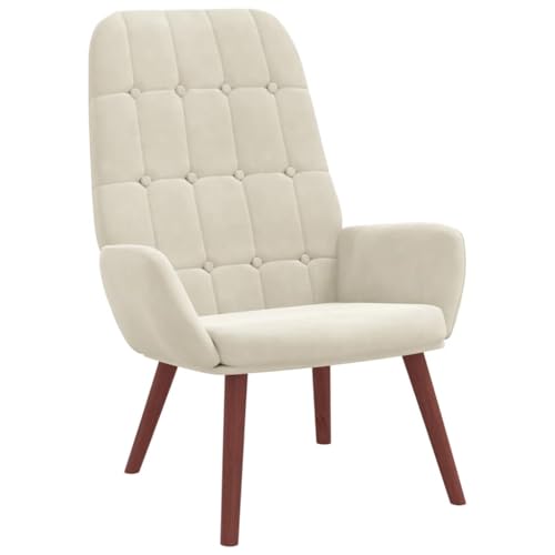 SDWEHBJ Relaxsessel, Gepolsterter Akzentstuhl, Lesesessel, Einzelsofa für Schlafzimmer, Wohnzimmer, Büro, Robust und langlebig, 70 x 77 x 94 cm Cremeweiß Samt SDWEHBJ Relaxsessel, Gepolsterter Akzentstuhl, Lesesessel, Einzelsofa für Schlafzimmer, Wohnzimmer, Büro, Robust und langlebig, 70 x 77 x 94 cm Cremeweiß Samt von SDWEHBJ