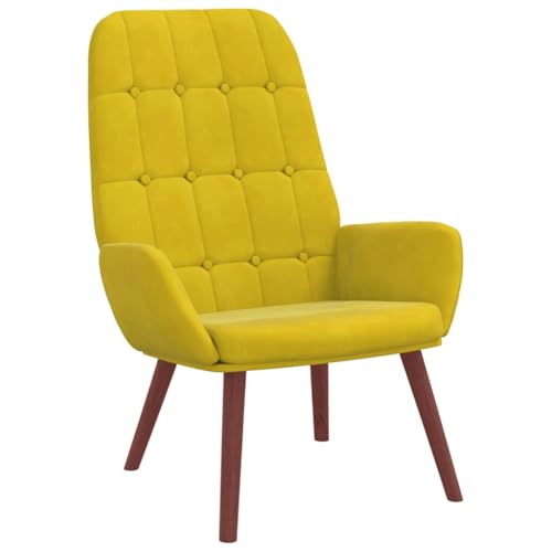 SDWEHBJ Relaxsessel, Gepolsterter Akzentstuhl, Lesesessel, Einzelsofa für Schlafzimmer, Wohnzimmer, Büro, Robust und langlebig, 70 x 77 x 94 cm Gelber Samt SDWEHBJ Relaxsessel, Gepolsterter Akzentstuhl, Lesesessel, Einzelsofa für Schlafzimmer, Wohnzimmer, Büro, Robust und langlebig, 70 x 77 x 94 cm Gelber Samt von SDWEHBJ