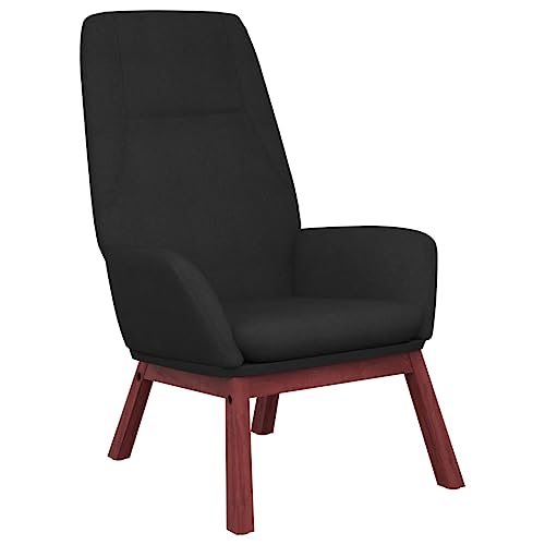 SDWEHBJ Relaxsessel, Gepolsterter Stuhl, Einzelsofa, Clubsessel, Fernsehsessel für Wohnzimmer, Schlafzimmer, Empfangsbereich, 70 x 77 x 94 cm Schwarz Stoff SDWEHBJ Relaxsessel, Gepolsterter Stuhl, Einzelsofa, Clubsessel, Fernsehsessel für Wohnzimmer, Schlafzimmer, Empfangsbereich, 70 x 77 x 94 cm Schwarz Stoff von SDWEHBJ