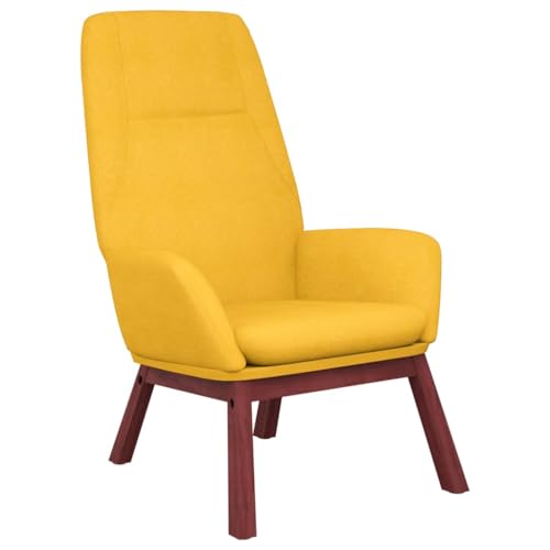 SDWEHBJ Relaxsessel, Gepolsterter Stuhl, Einzelsofa, Clubsessel, Fernsehsessel für Wohnzimmer, Schlafzimmer, Empfangsbereich, 70 x 77 x 94 cm Senfgelb Stoff SDWEHBJ Relaxsessel, Gepolsterter Stuhl, Einzelsofa, Clubsessel, Fernsehsessel für Wohnzimmer, Schlafzimmer, Empfangsbereich, 70 x 77 x 94 cm Senfgelb Stoff von SDWEHBJ